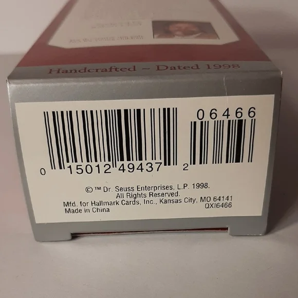 Hallmark "Keepsake" Grinch and Max Ornament in Classic Red & Green, Handcrafted - Picture 11 of 11